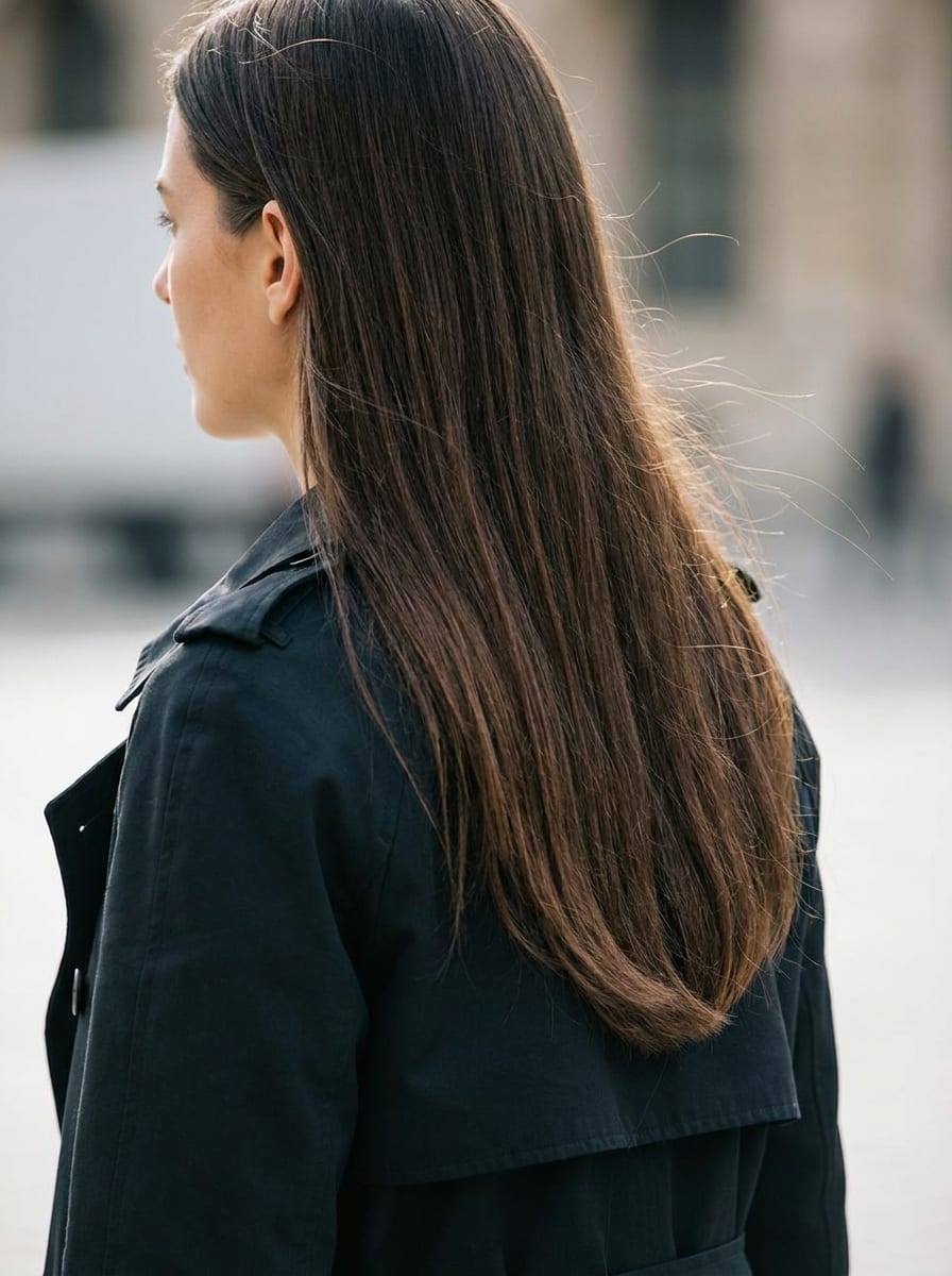 Gerade Haare mit Soft U-Shape - Frisur für glatte Haare